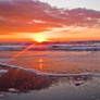 Sunset in the beach