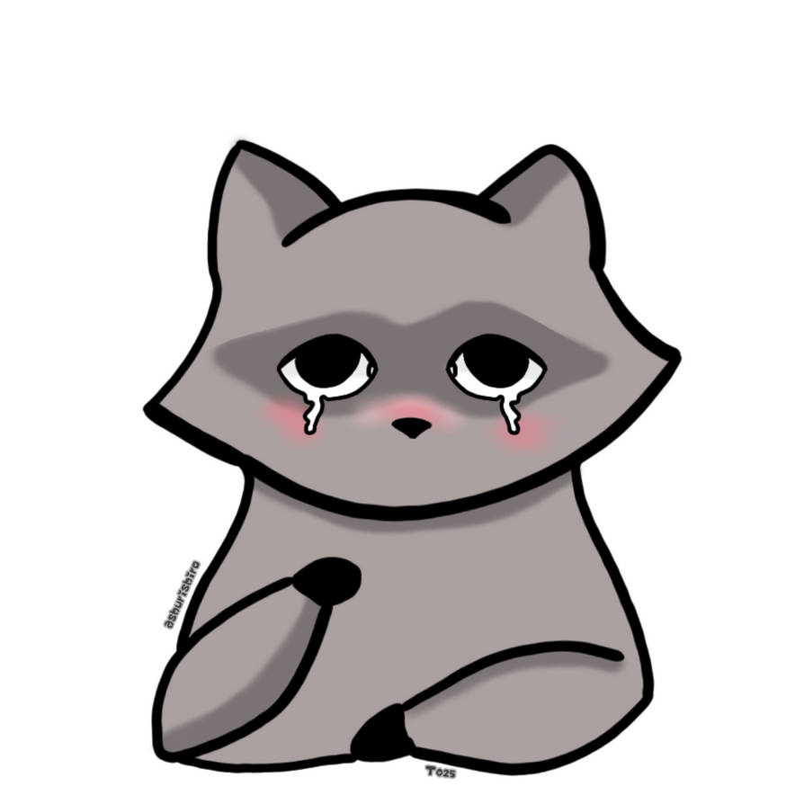 Sticker mapache by Shiroashuri on DeviantArt