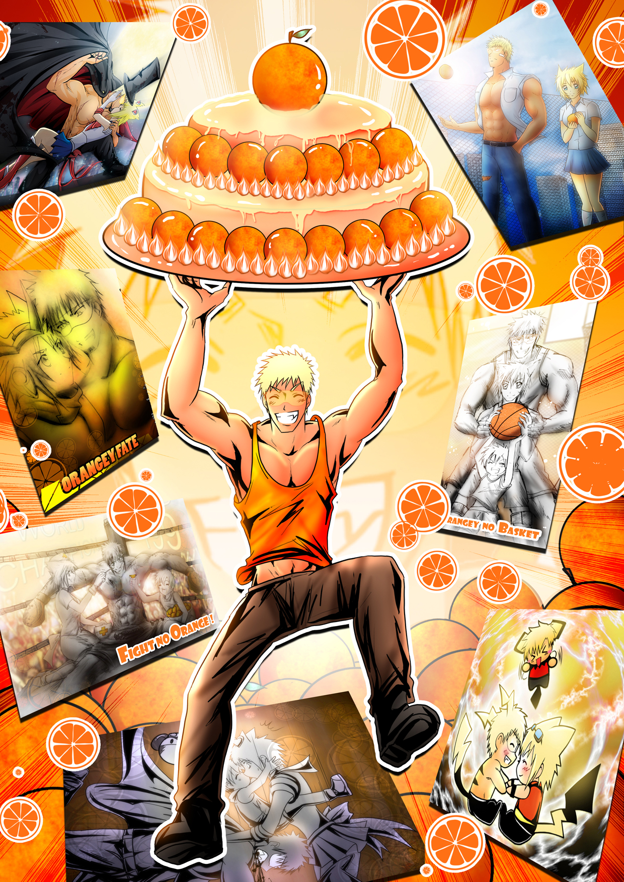 Orange Cake of Memories - HBD Jojo-senpai