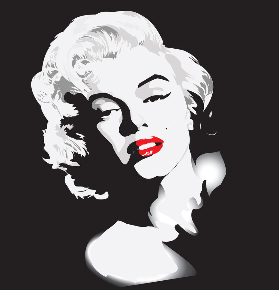 Marilyn Monroe vector by jbskycastle on DeviantArt