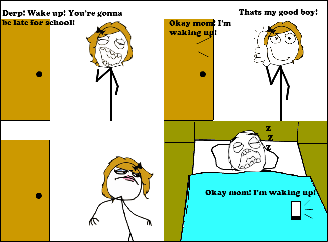 Getting Up Comic Waking Up -Rage Comic- by Albowtross91 on DeviantArt