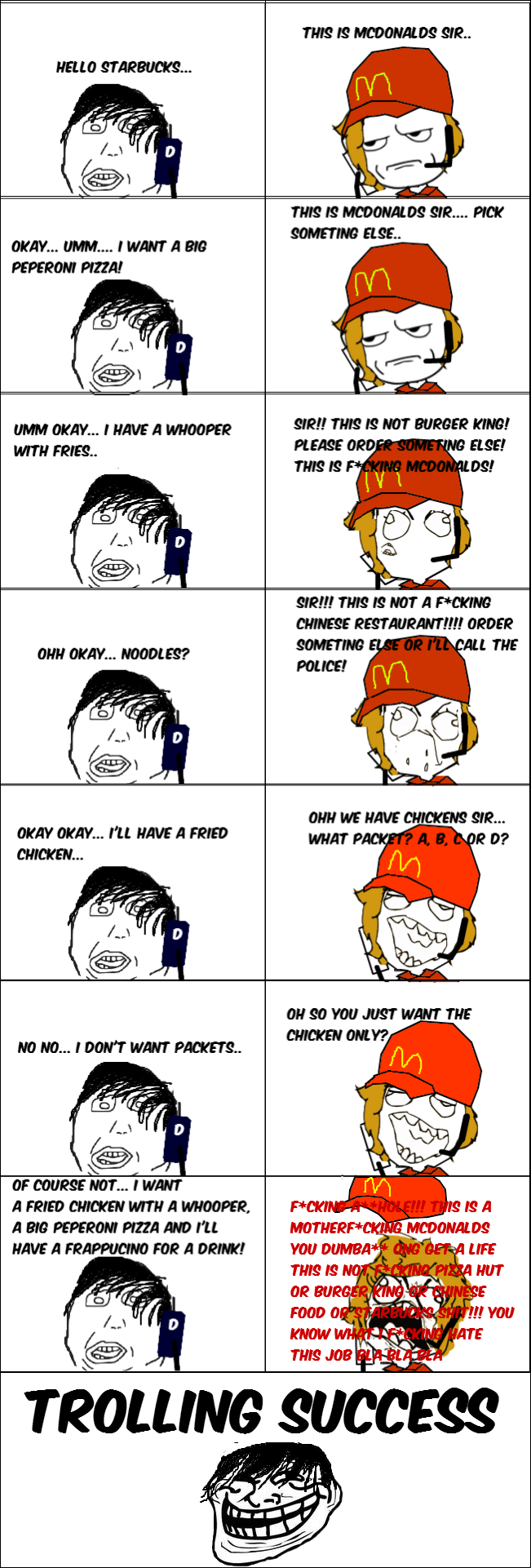 Trolling Mcdonalds -Rage Comic-