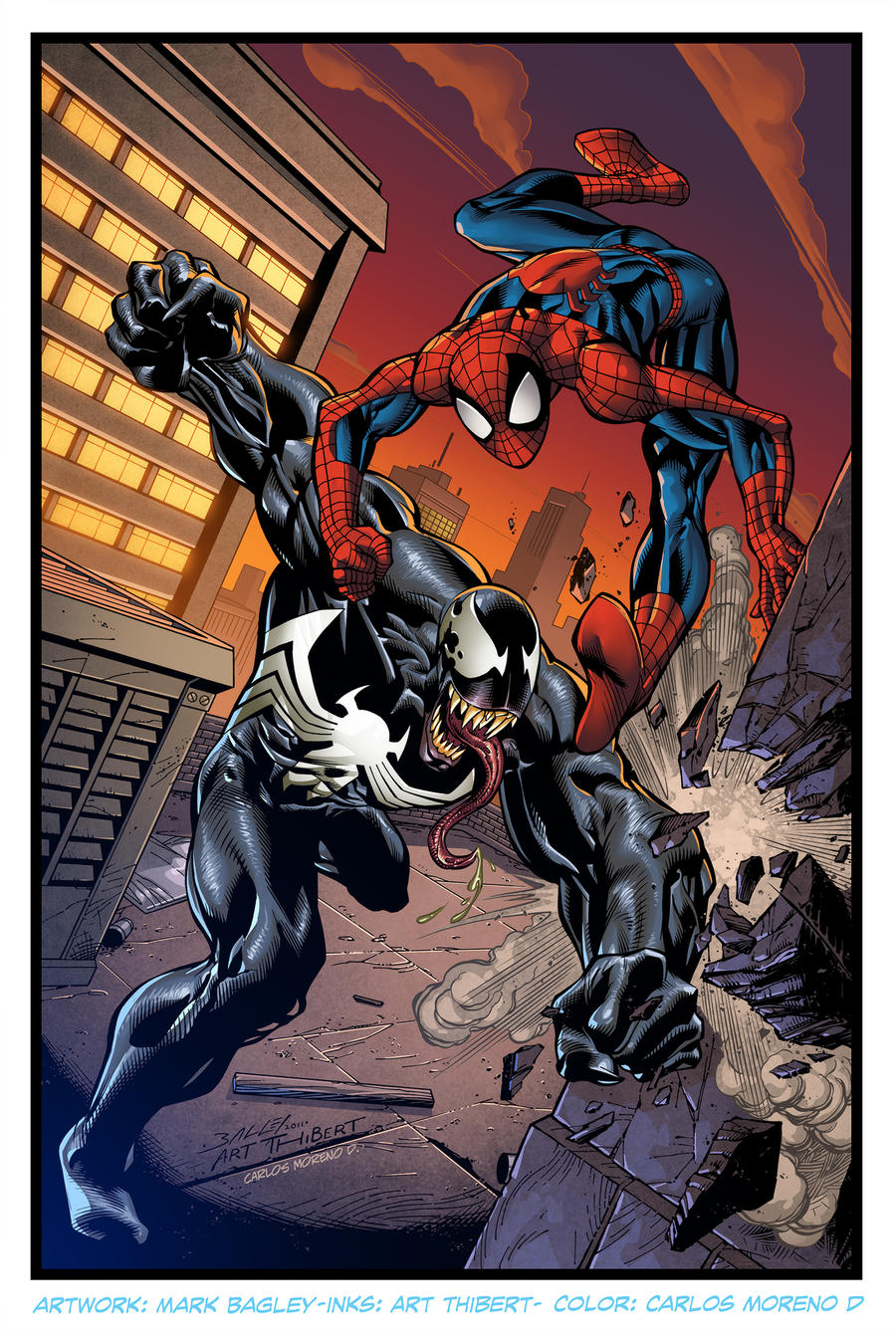 Spiderman vs Venom by CarlosMorenoD-Art on DeviantArt