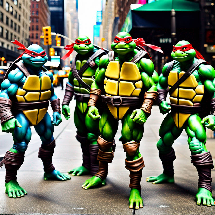 Hyper Turtle Hyper realistic, female, female ninja turtle, male by Andresanon on ...