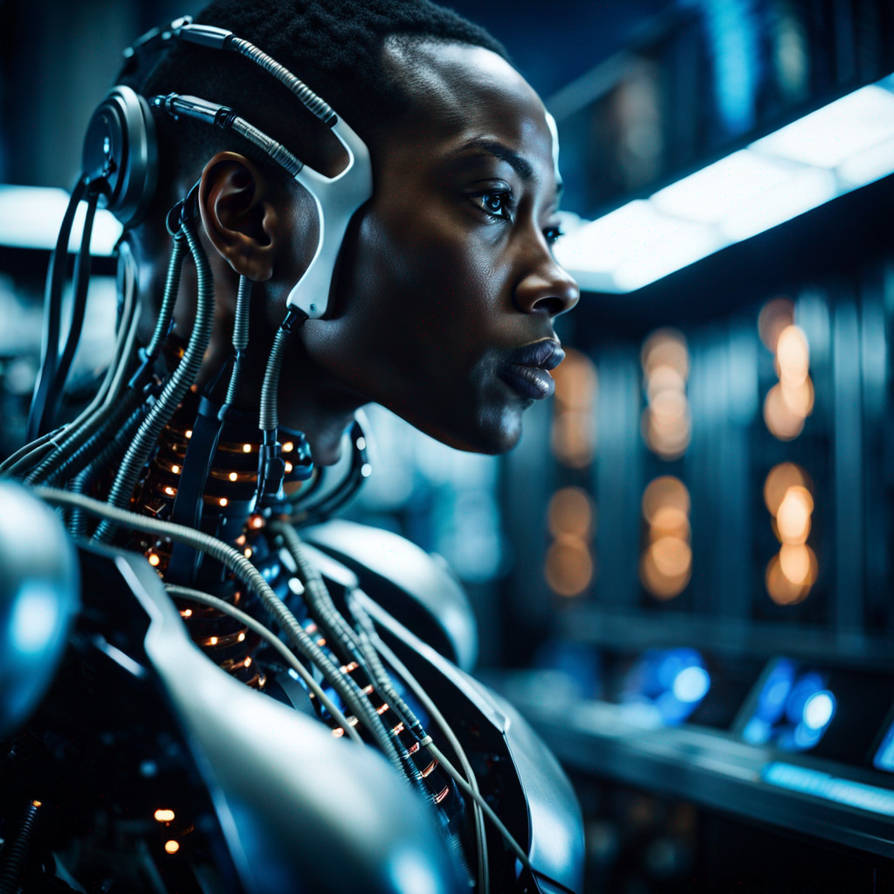 Sample Real Cyborg Hyper realistic, Cyborg, Hyper realistic Haitian by Andresanon on ...