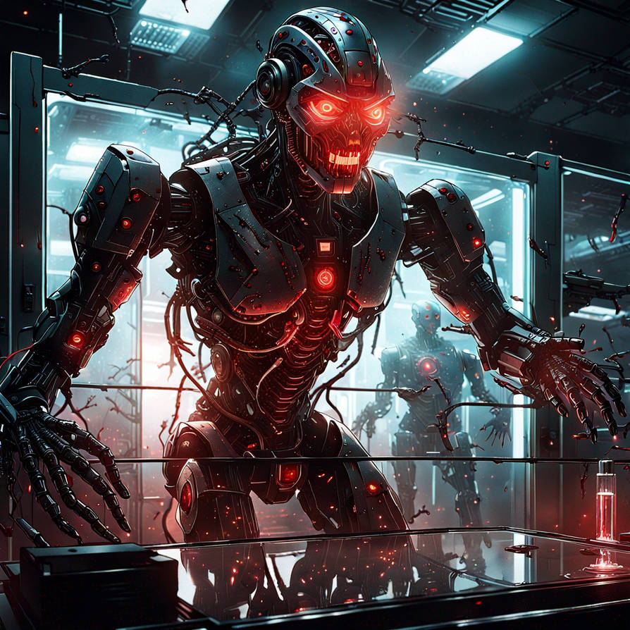The image shows a humanoid Robotic Entity figure b by Andresanon on ...