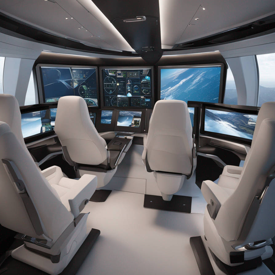 Windowless Cockpit Design The cockpit design focuses on operator comfort and by Andresanon on ...