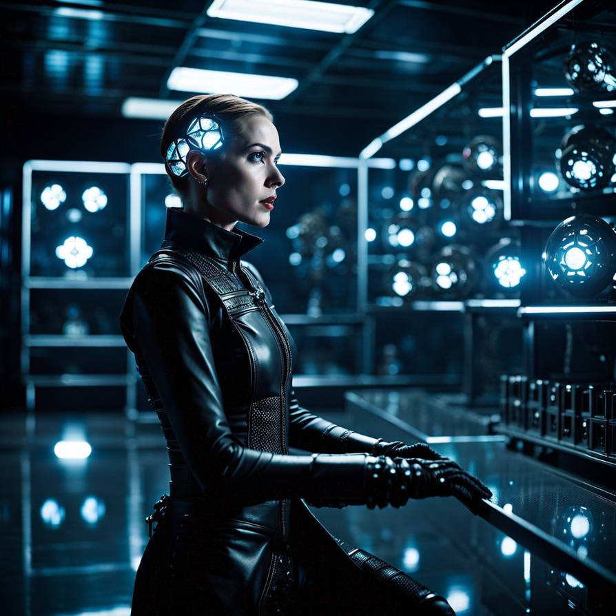 Female in gothic leather, pinheaded, Female hellra by Andresanon on ...