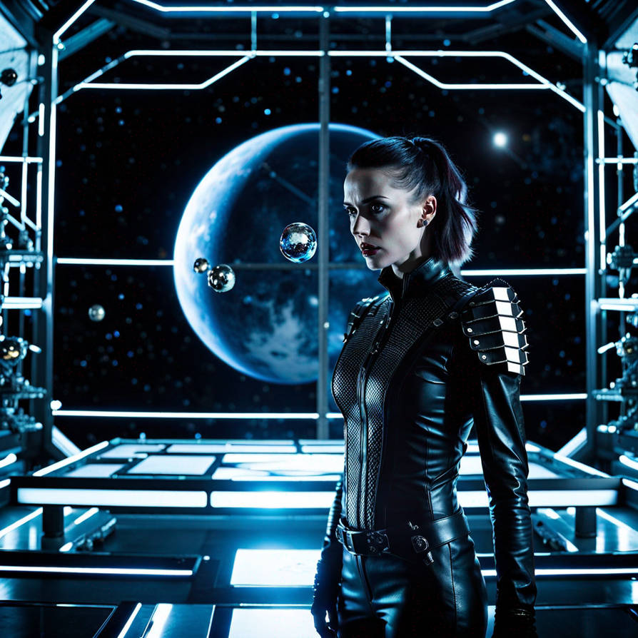 Female in gothic leather, pinheaded, Female hellra by Andresanon on ...