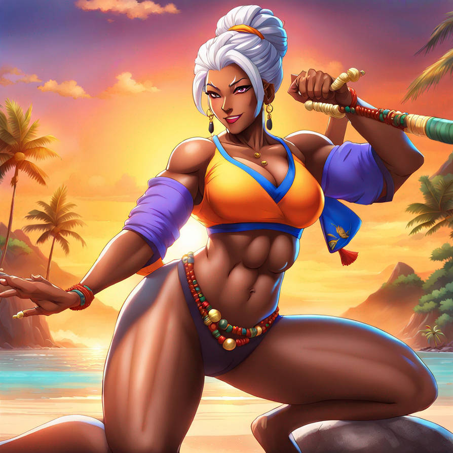 Capoeira grandmother, Two-Ultra realistic, realism