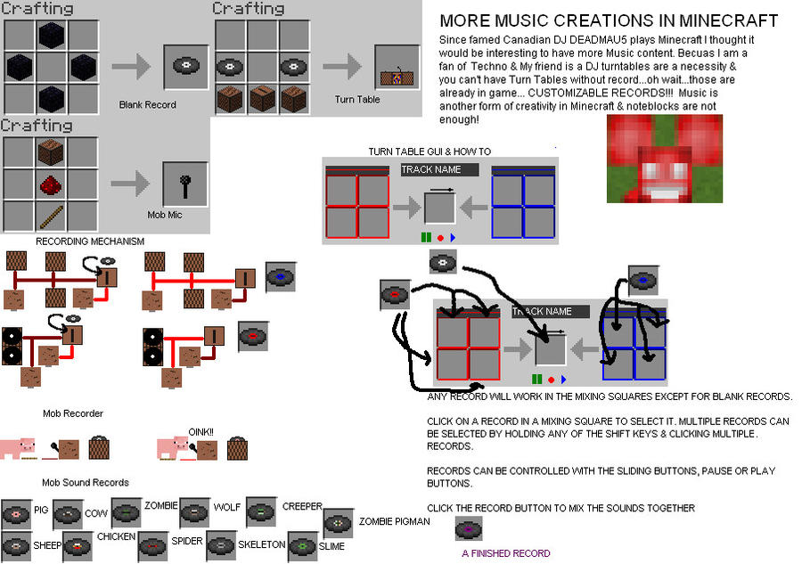 MORE MUSIC IN MINECRAFT by K66guns0 on DeviantArt
