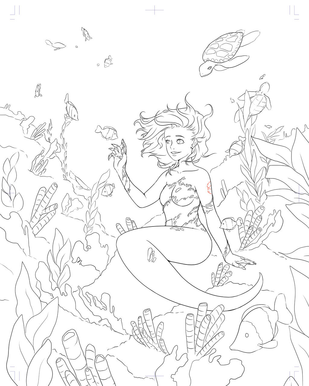 Siren Commission Lineart!