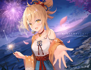 Fireworks with Yoimiya