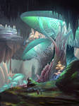 Iz'Kal Caverns by JamesCombridge
