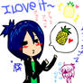 mukuro love pineapple