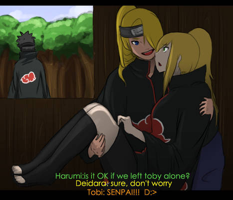 ce: harumi,deidara and...tobi