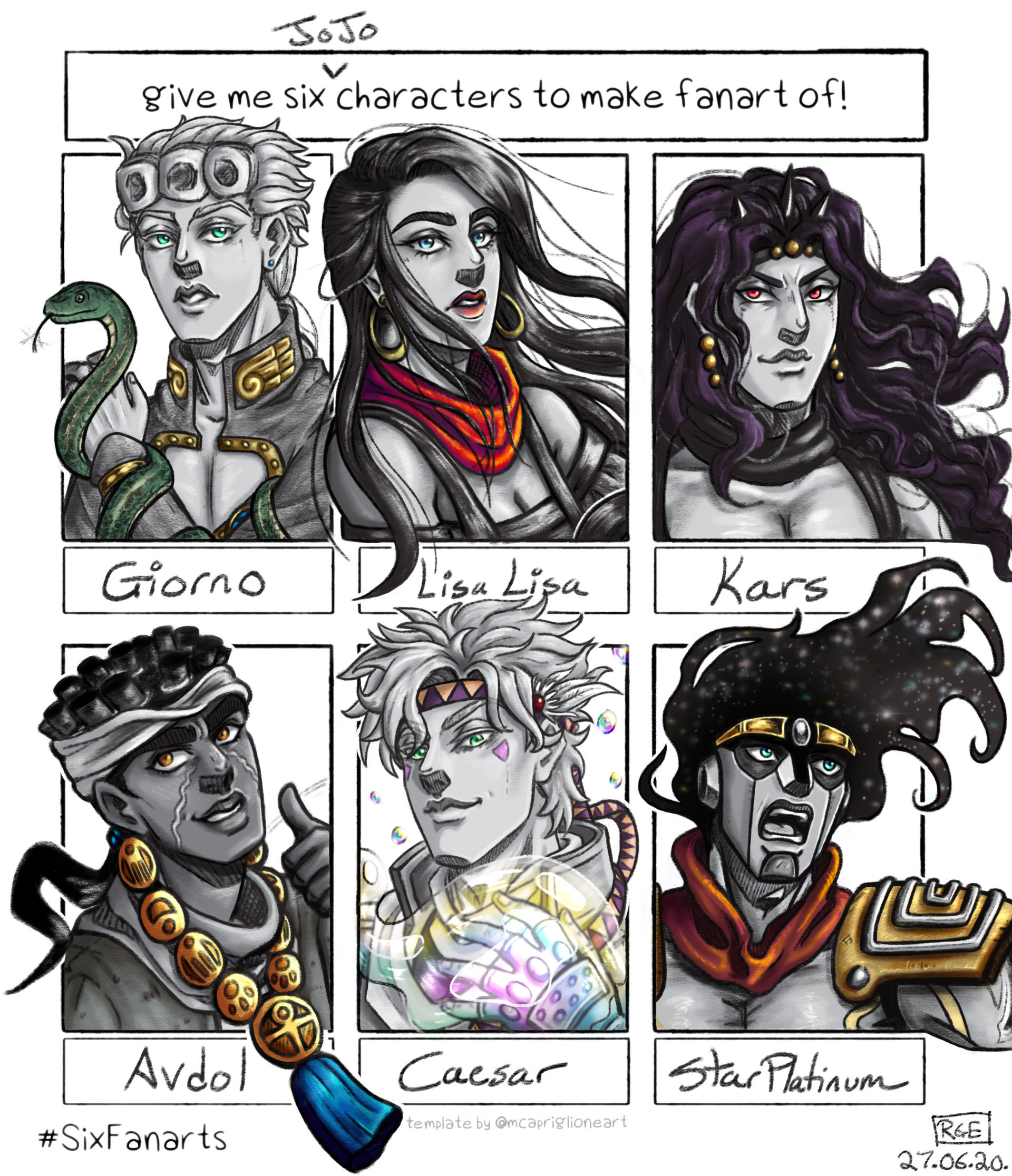 6 Jojo Characters By Kalloway On Deviantart 6 Jojo Characters By Kalloway On Deviantart