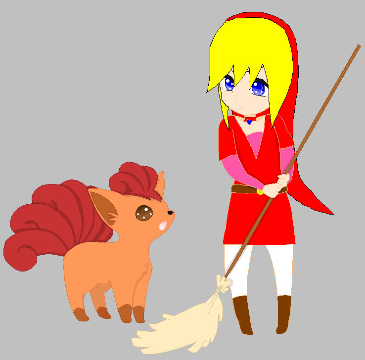 Red and Vulpix by redlinkxbluelink54 on DeviantArt