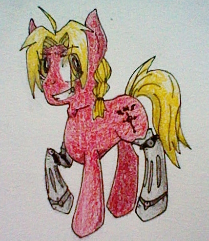 Edward Elric as a Pony