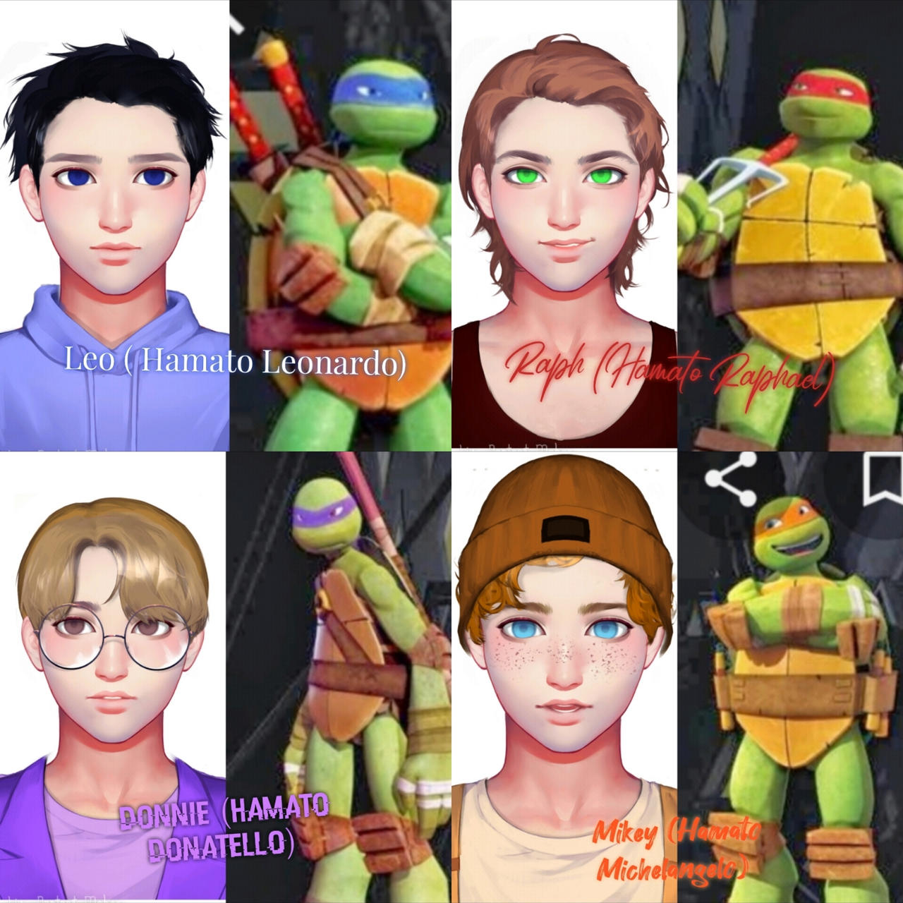 Tmnt Rise Ralph Humanized Tmnt 2012 Human Version by Swaglord1365 on DeviantArt