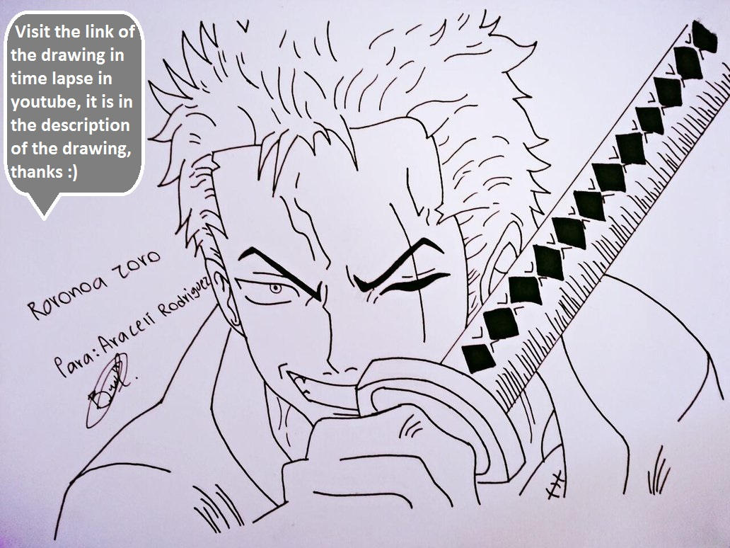 How/Como dibujar a Zoro de One Piece By: Bdraw12 by Bdraw12 on DeviantArt