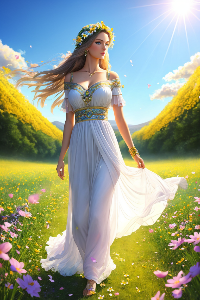 Spring Godness Goddess of Spring by Vandervahn on DeviantArt