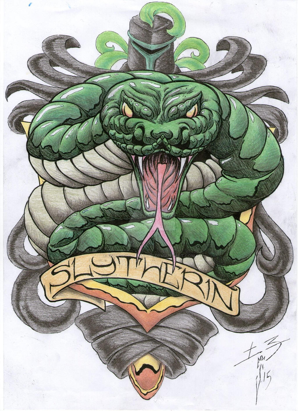 Slytherin Art by emersoncamargo on DeviantArt