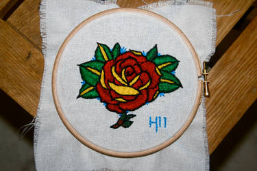 Rose cross stitch