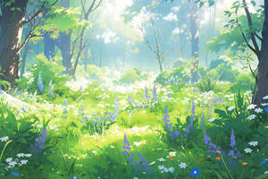 [F2U] Natural Open Meadow // Free Background