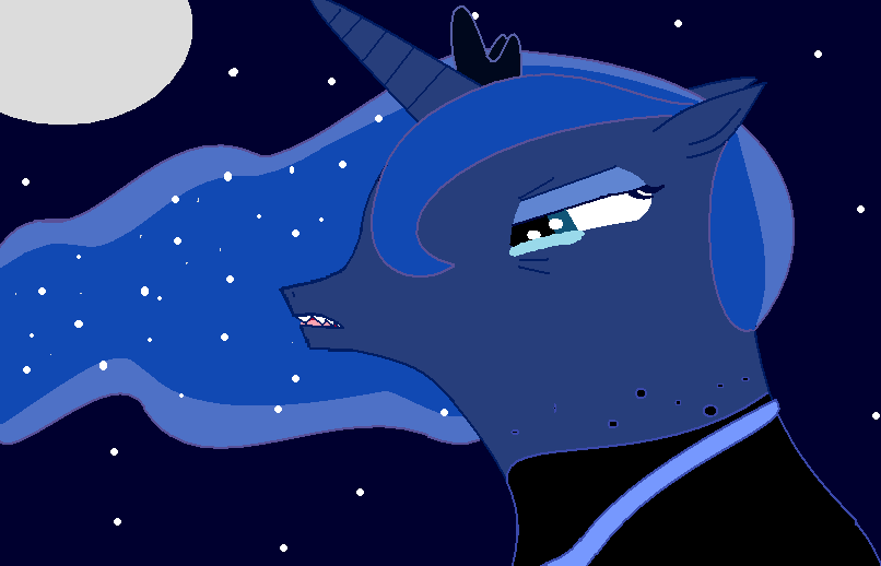 Transforming into Nightmare Moon