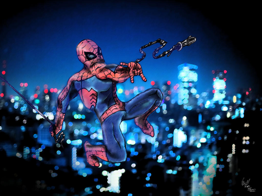 Friendly Neighborhood Spider-Man: City lights