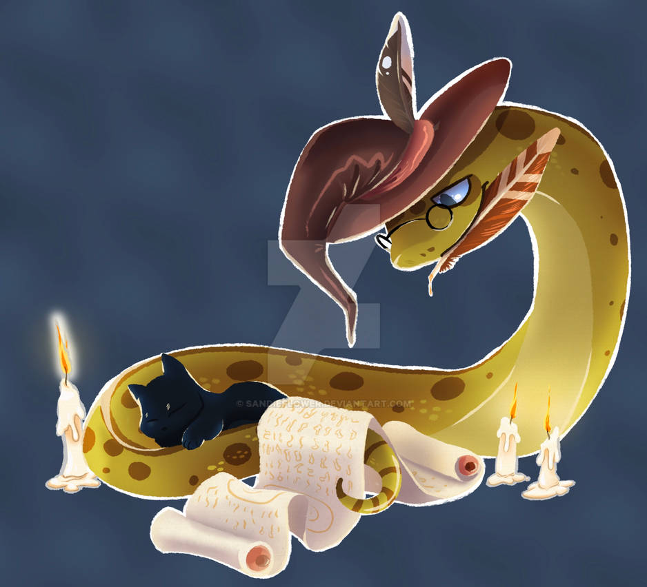 Smart Snake Drawing Smart snake by sandieflower on DeviantArt