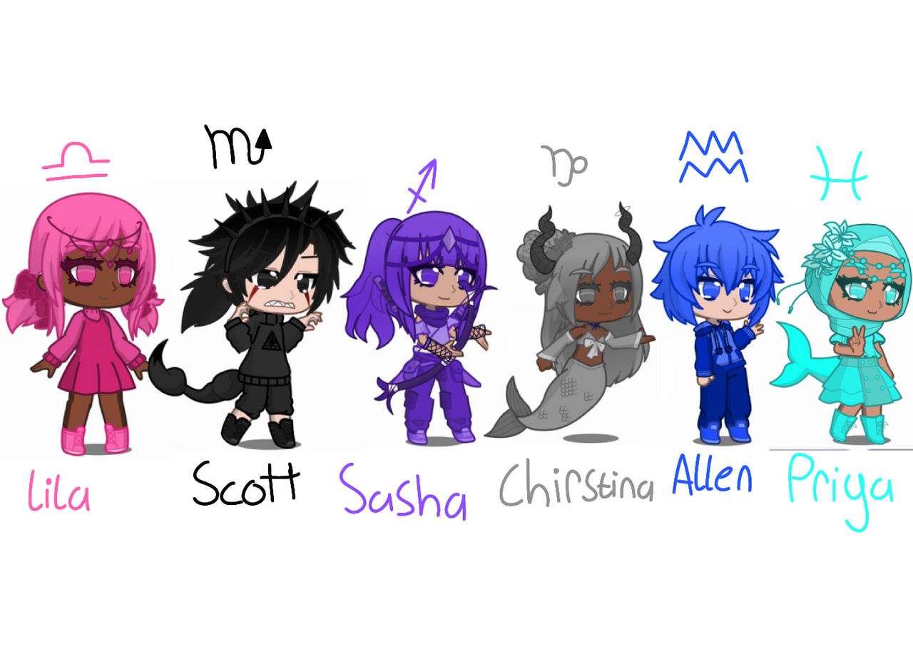 Zodiac signs gacha life 60 photos - Youhoroscope.com