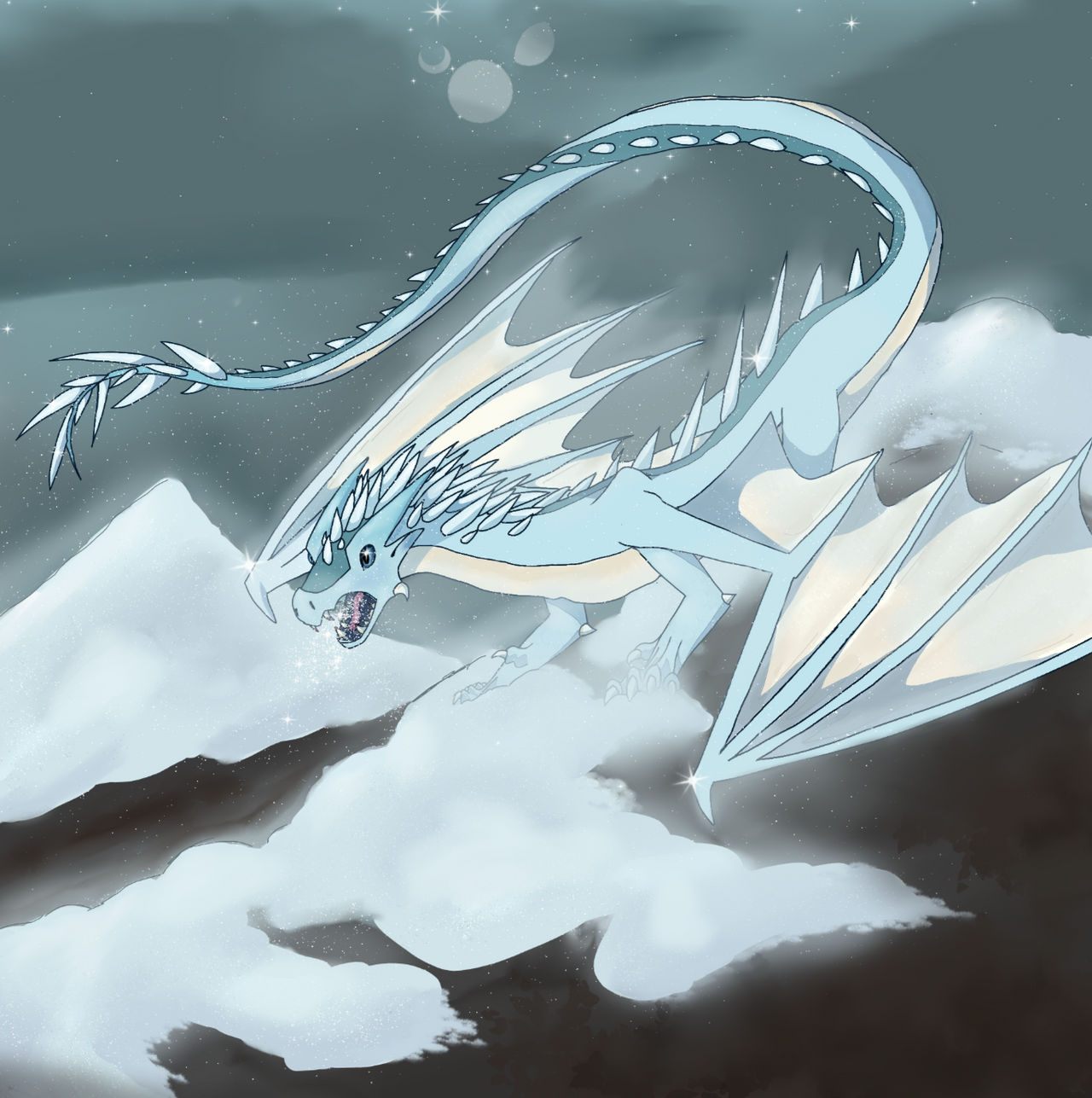 Icewing Description first digital piece !! ft. icewinf by ravenwaslost on DeviantArt