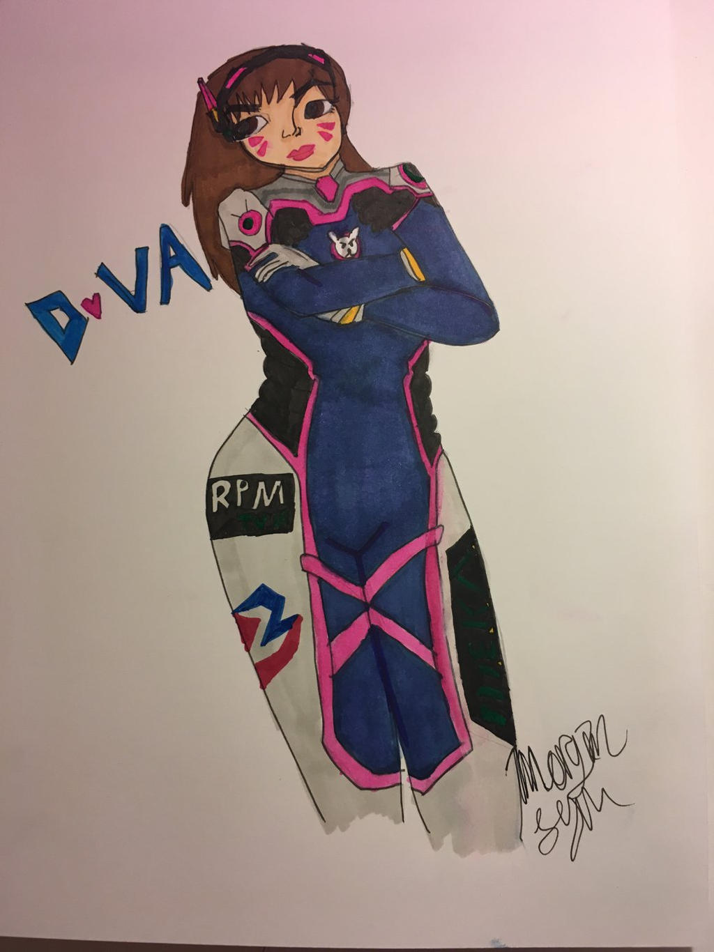 Vvaa4 Deviantart D.Va fan art. by TheYAWizard on DeviantArt