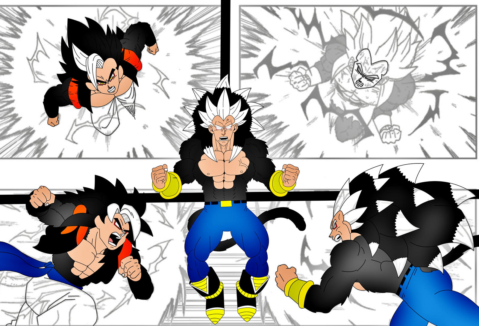 sssj 5 Gogeta vs ssj 5 Rigor by mack901 on DeviantArt