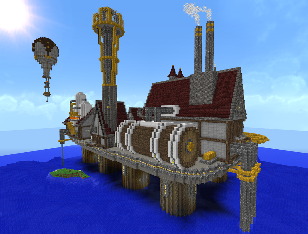 Minecraft Steampunk City 3 by Virenth on DeviantArt