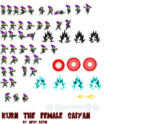 Kurn the female saiyan