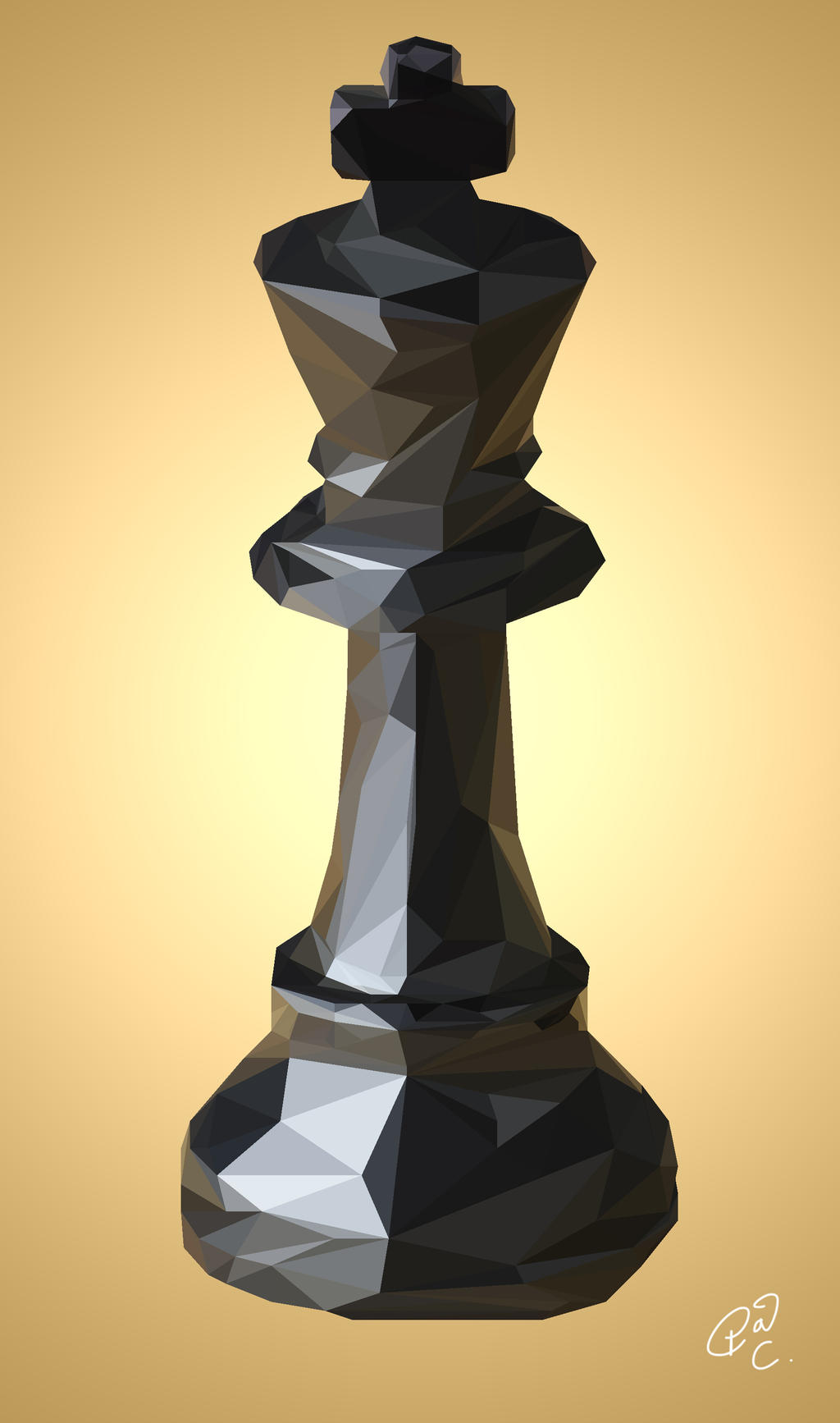 King (Chess Piece) Polygon by 4and4 on DeviantArt