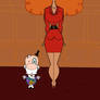 Mayor and Sara Bellum (Powerpuff Girls)