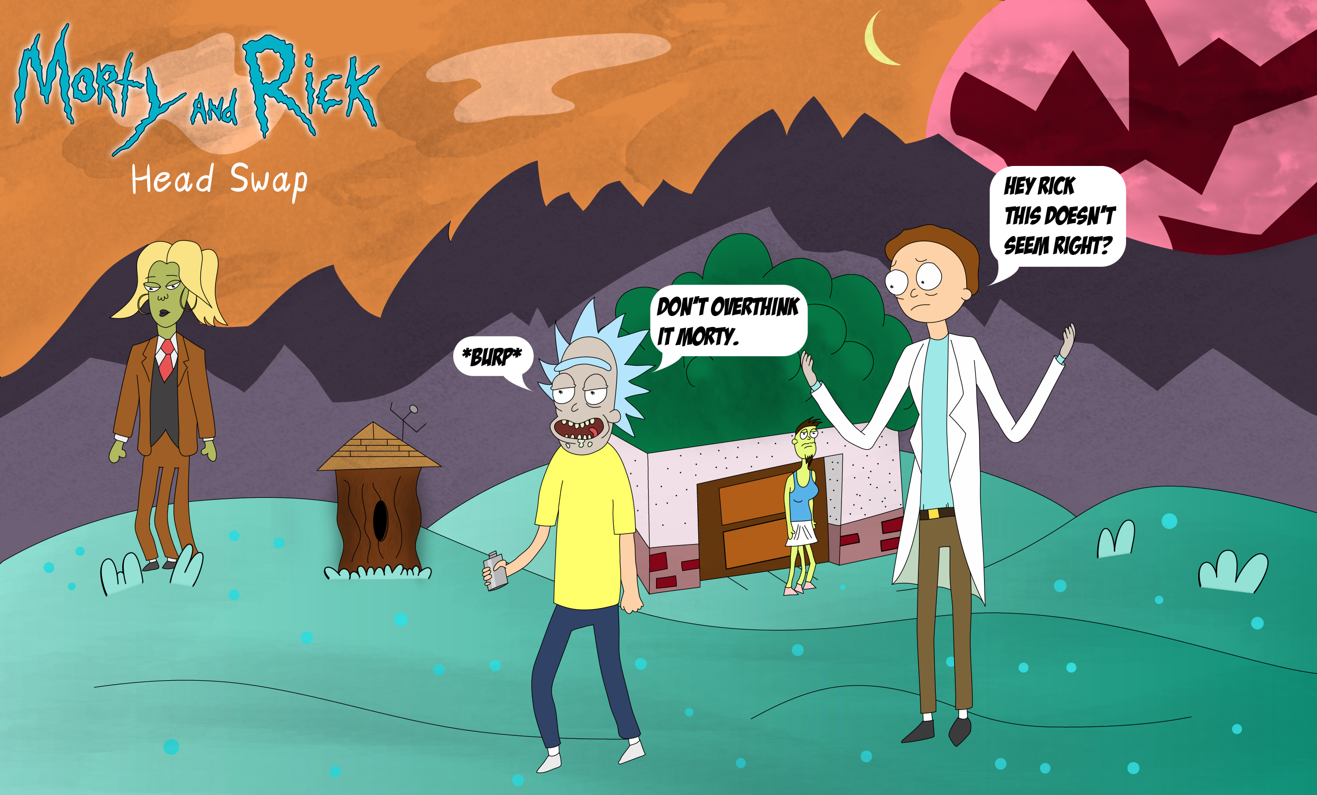 Rick and Morty body swap #RickAndMorty #AdultSwim, Rick And Morty