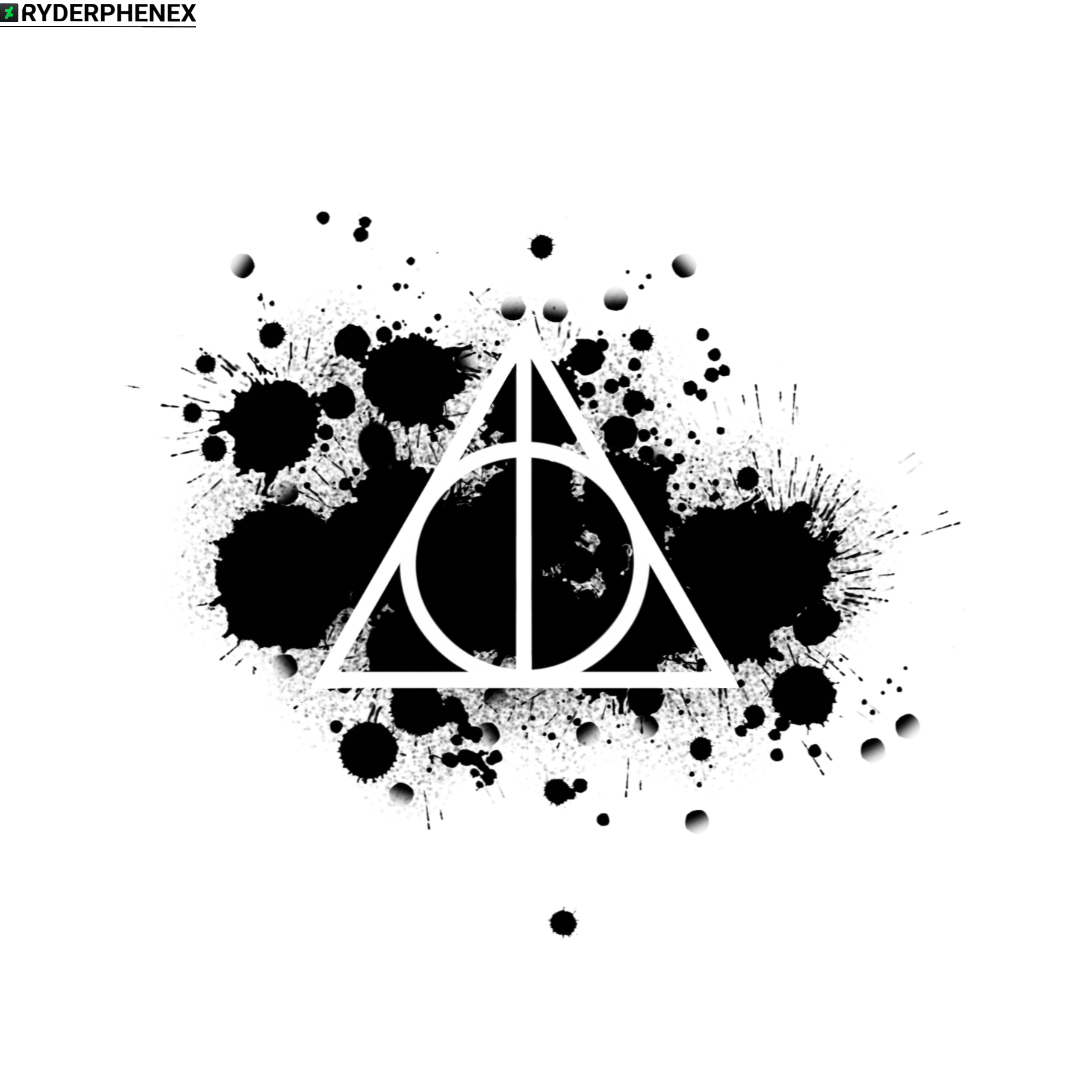 Deathly Hallows Stencil
