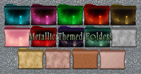 Metallic Themed Folders
