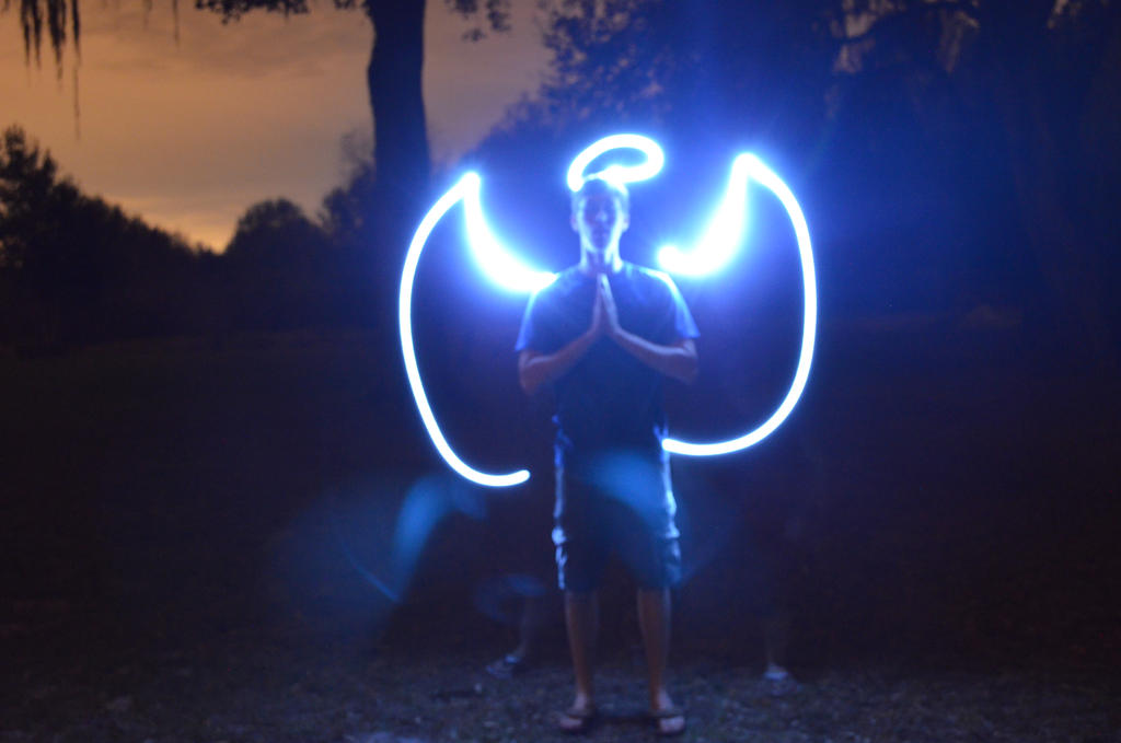 Light Paint Angel