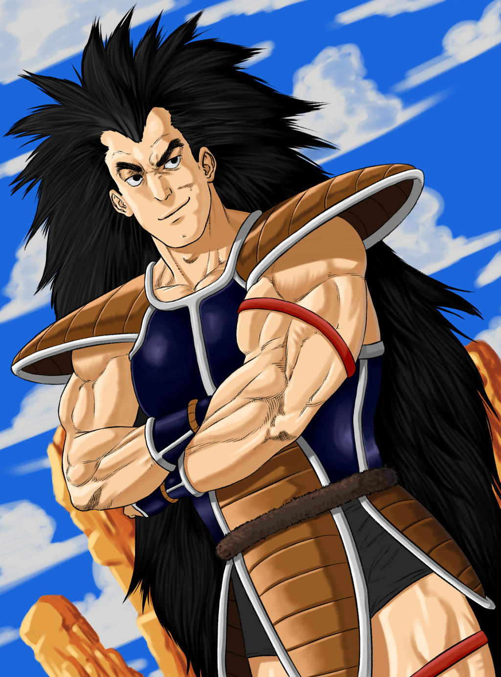 Raditz Full Color by emilianoAC on DeviantArt