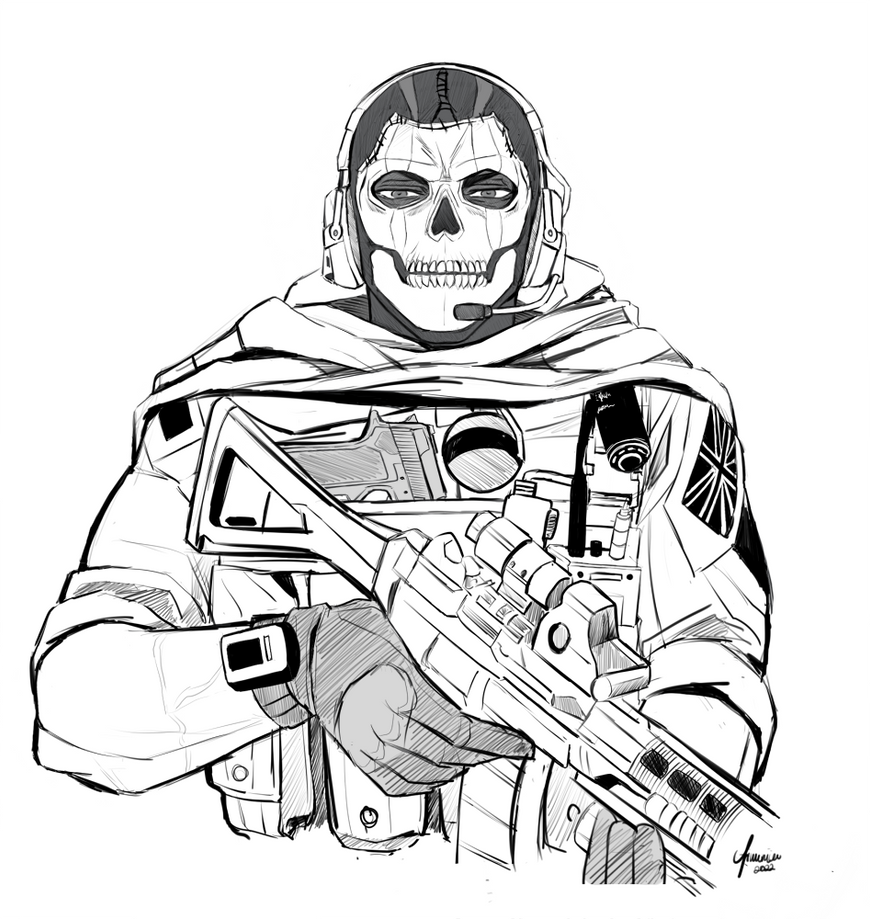 Simon 'Ghost' Riley (COD MW2) by 661ave on DeviantArt