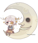 Pixel: My Moon and I by amiamalie