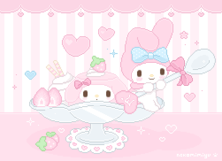 my melody pudding by nekomimiyu on DeviantArt