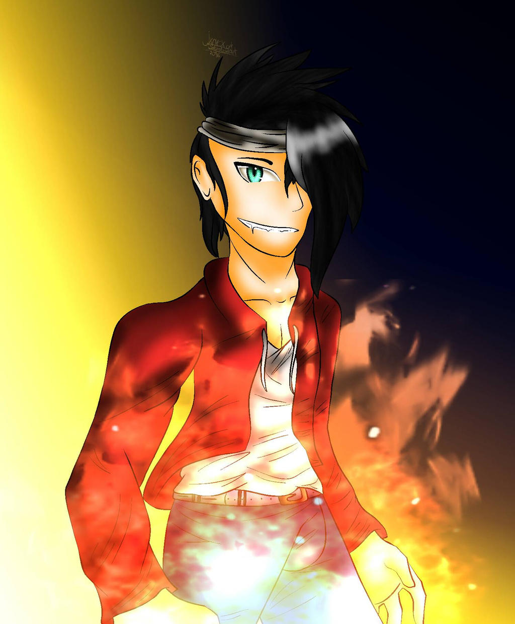 Anime OC /Art Trade on IG by JinxyArtist17 on DeviantArt