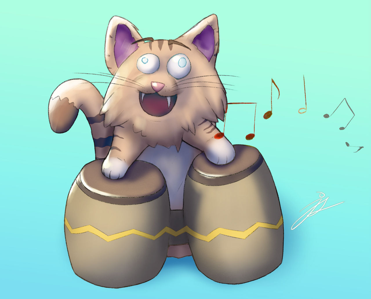 Bongo Cat Variant Bongo Cat by ButterSnail on DeviantArt